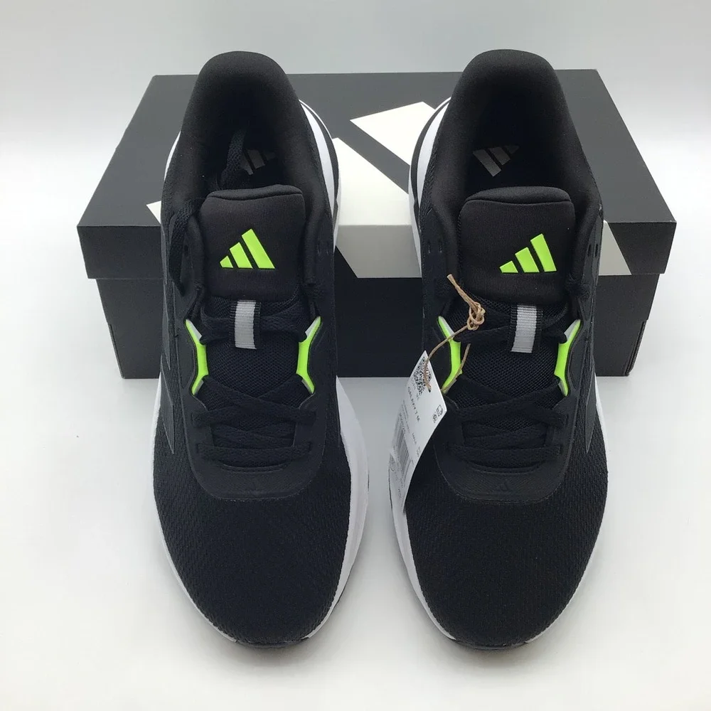 Adidas Galaxy 7 M Mens Running Shoes Black Carbon Lucid Lemon JQ2625 Size 9 NEW